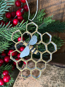 Paper Honeycomb Glass Ornament