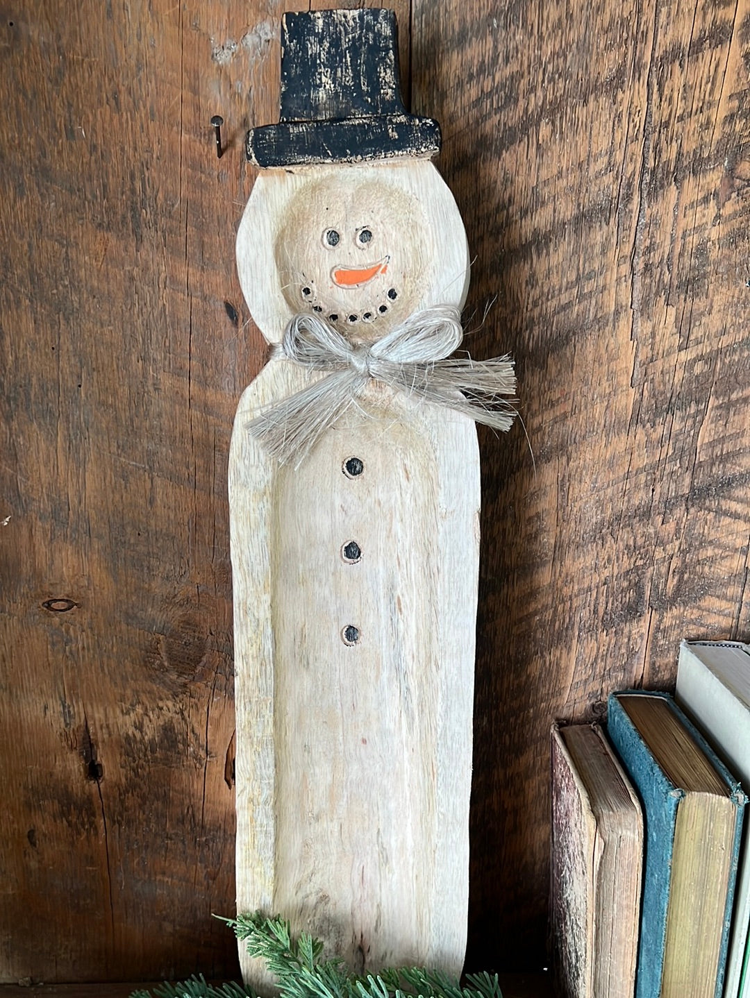 Mango Wood Snowman Tray