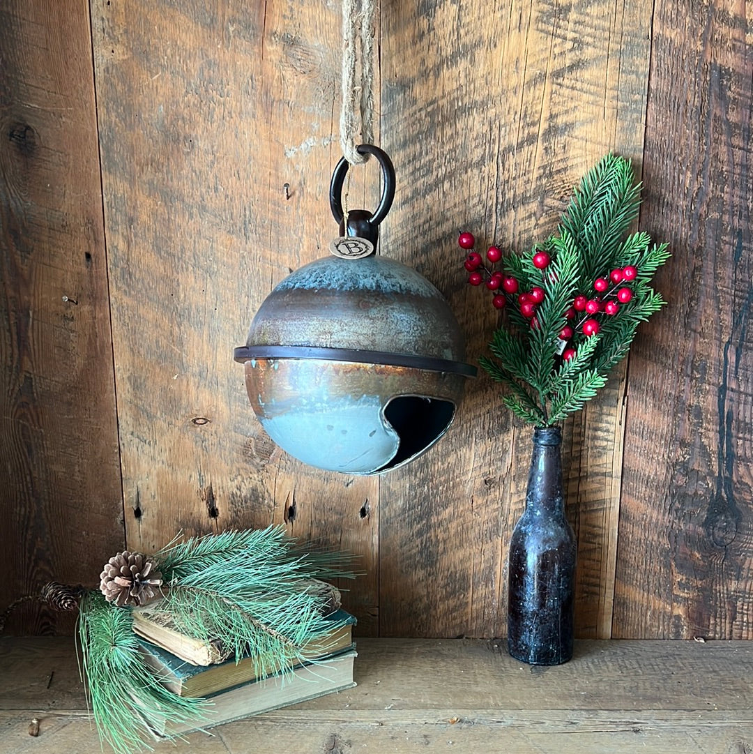 Aged Metal Sleigh Bell Medium
