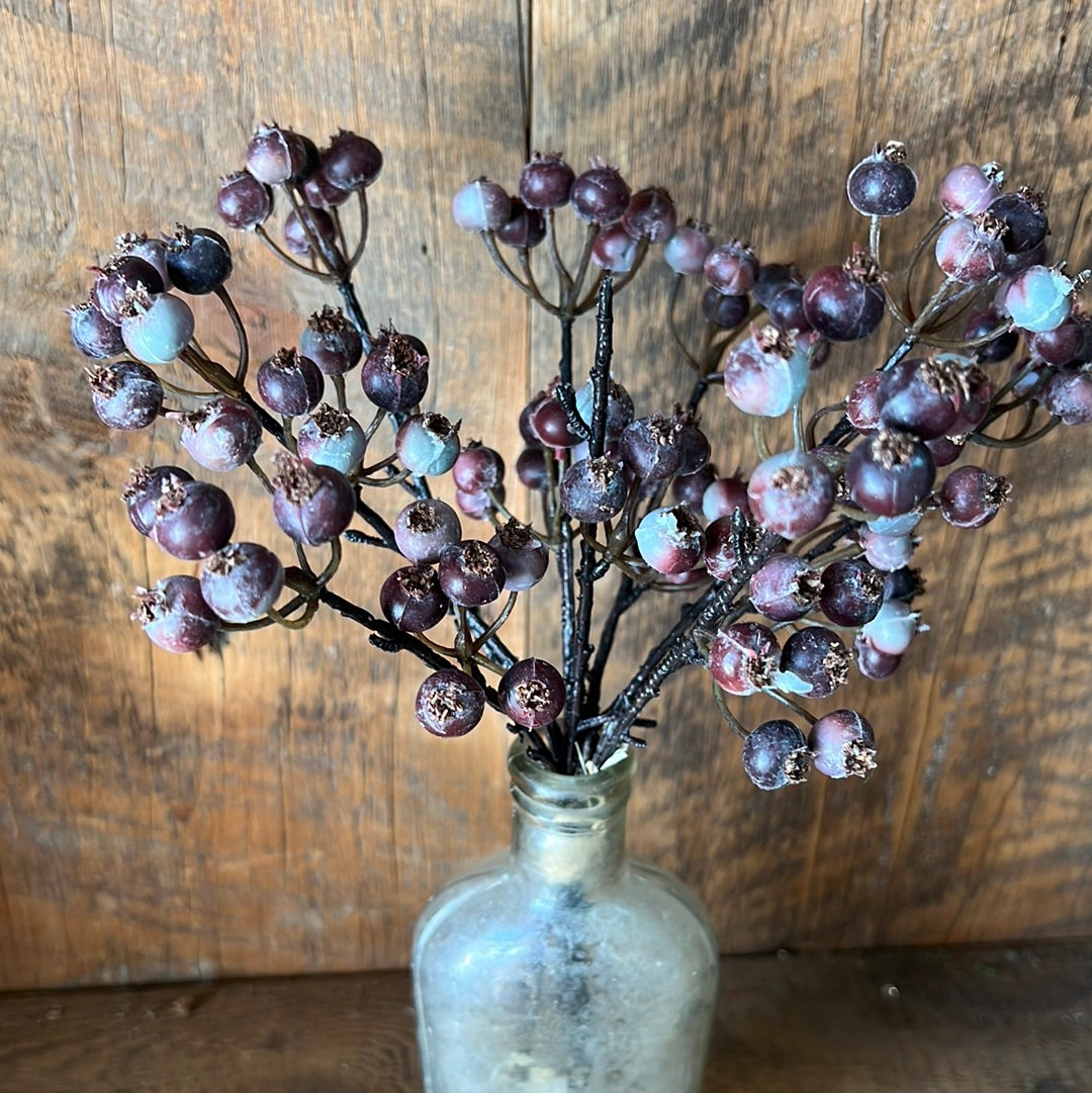 Berry Bush Stem Bundle Burgundy