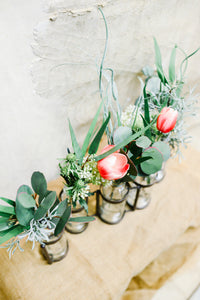 Mixed Green Mini Drop-In Bouquets