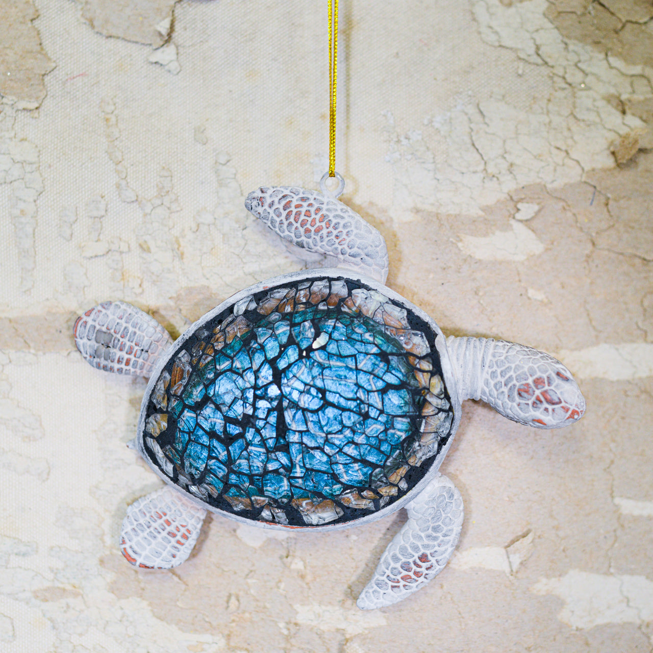 Mosaic Sea Turtle Ornament