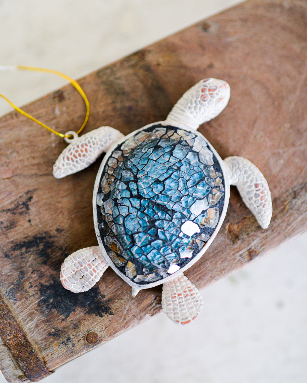 Mosaic Sea Turtle Ornament