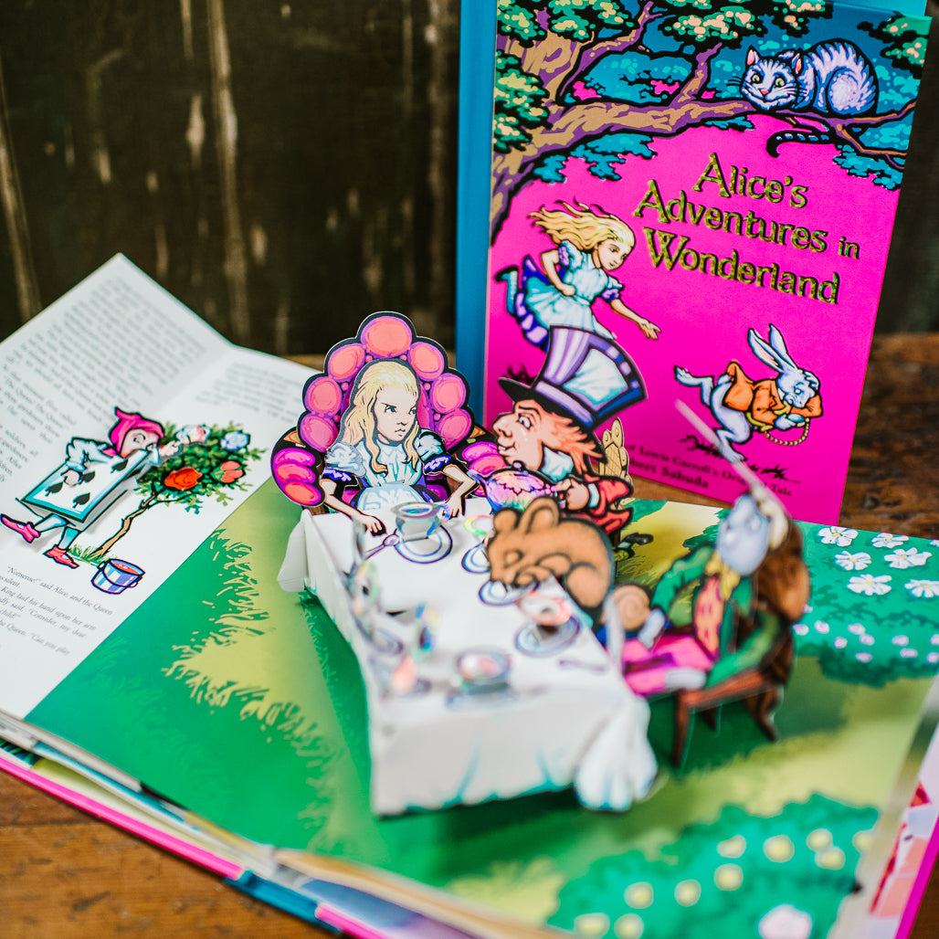 We love these books! All ages will appreciate this classic story brilliantly, presented by Robert Sabuda. His pop-up books are true pieces of art and guaranteed to thrill anyone who receives them as a gift.